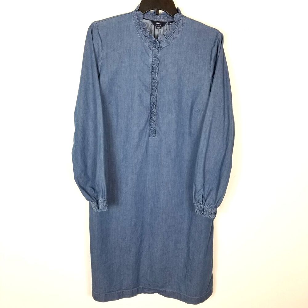 Boden Blue Long Sleeve Dress